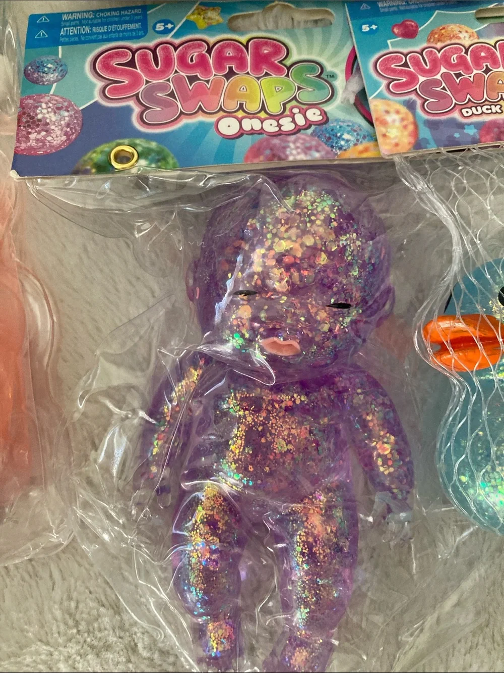 Sugar Swaps Squishies Blue, Purple, Pink 9 pieces total